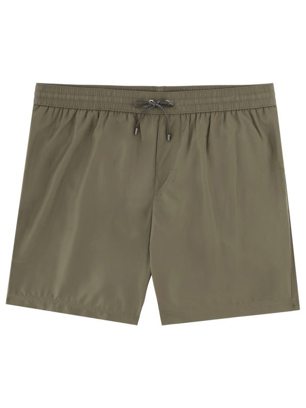 Swimsuit Green Polyester Swim Shorts