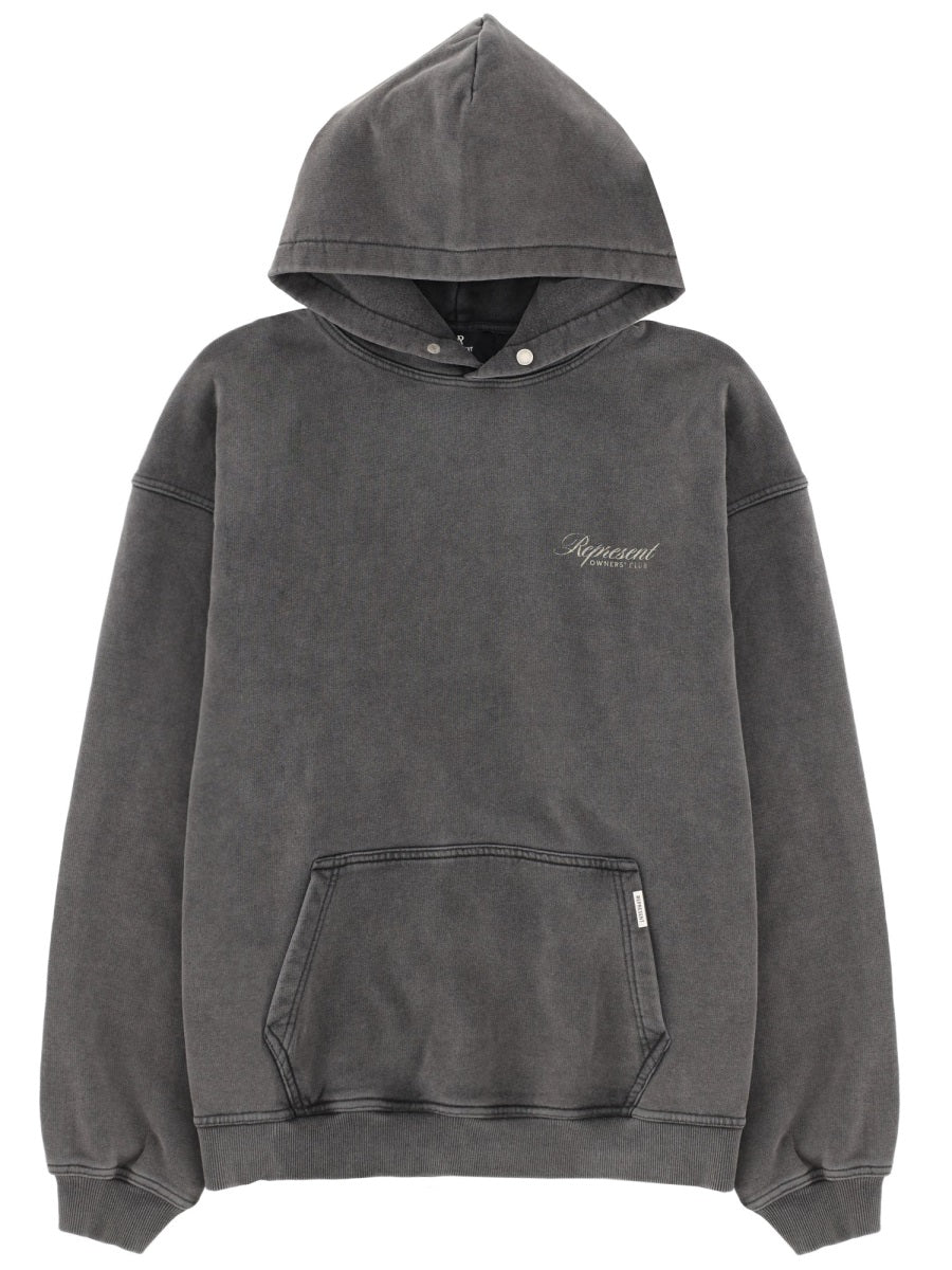Hoodie Grey Cotton Sweatshirts