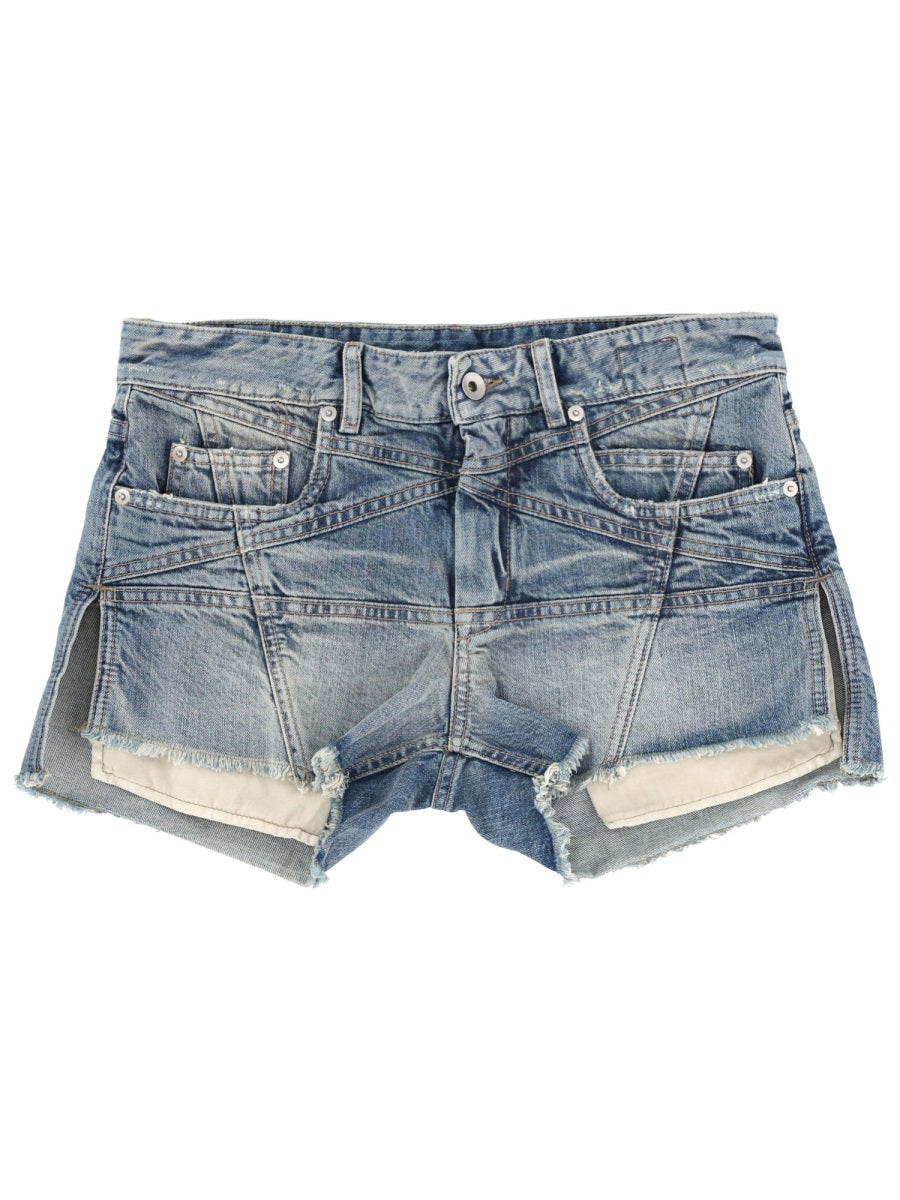 Shorts Wool Denim Cotton