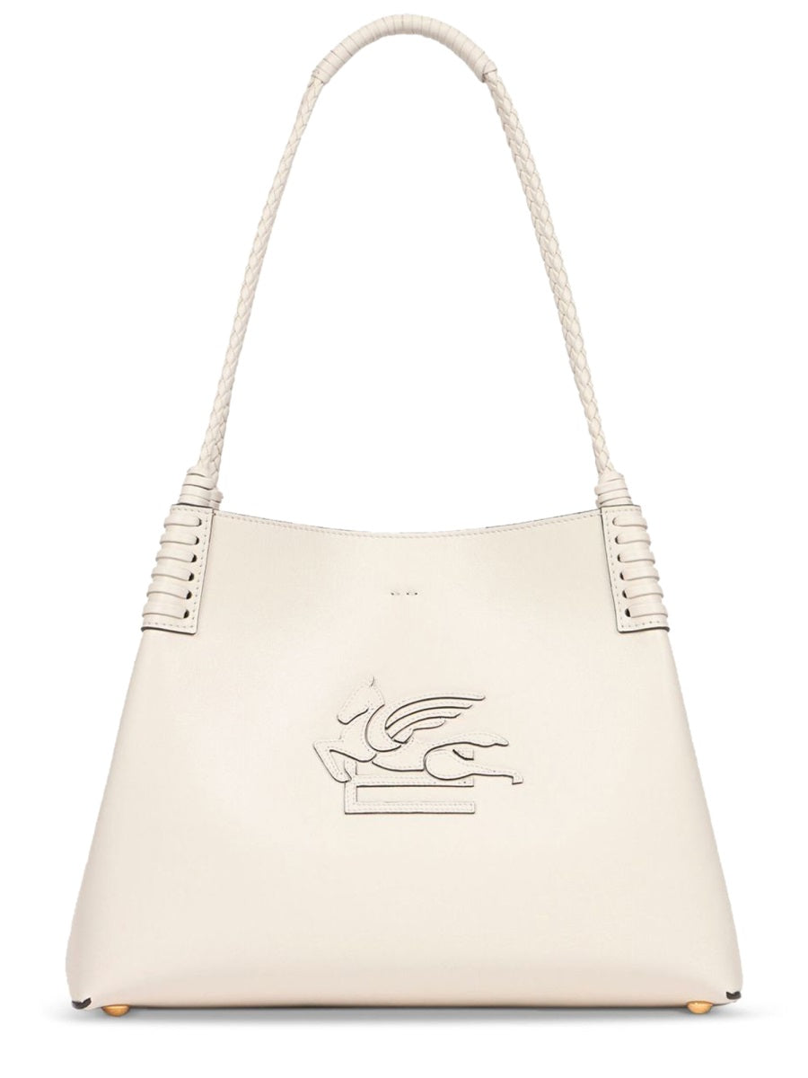 Shoulder Bag Libra Medium White Leather