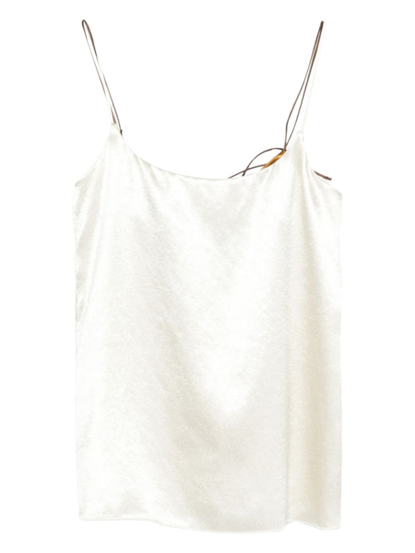 Tops Satin Ivory Polyester