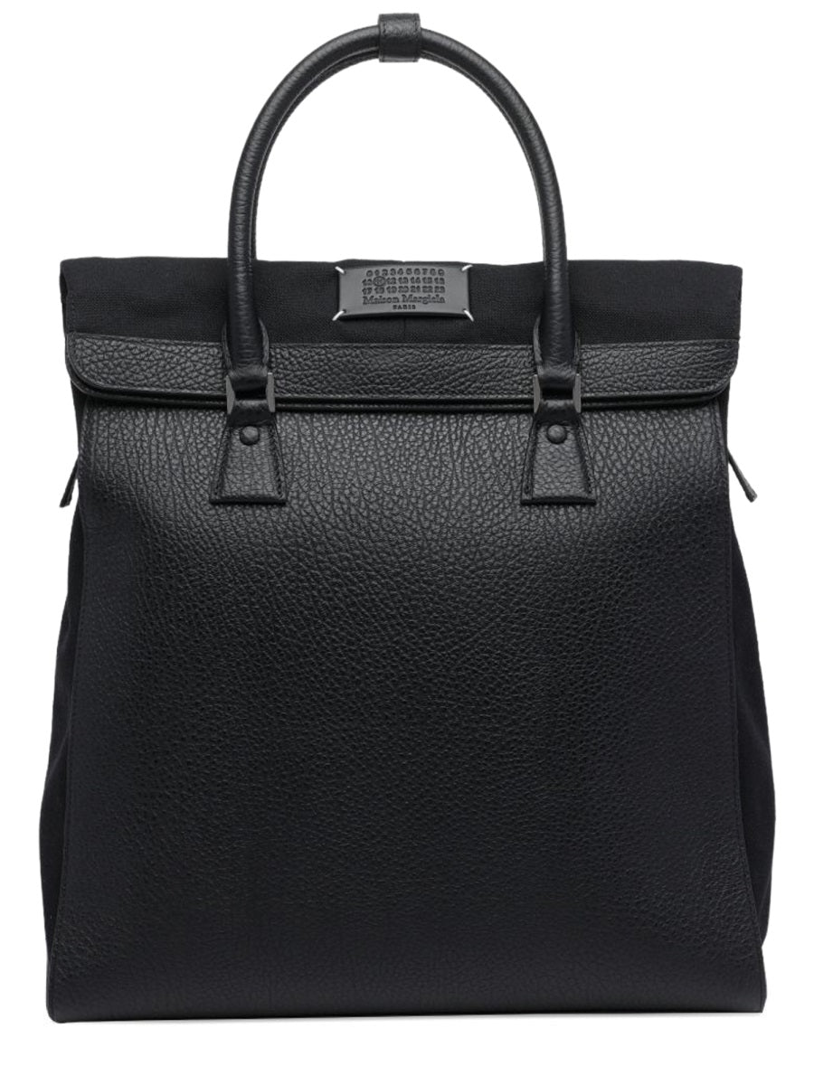 Convertible Bag 5ac Daily Vertical Black Leather Backpacks
