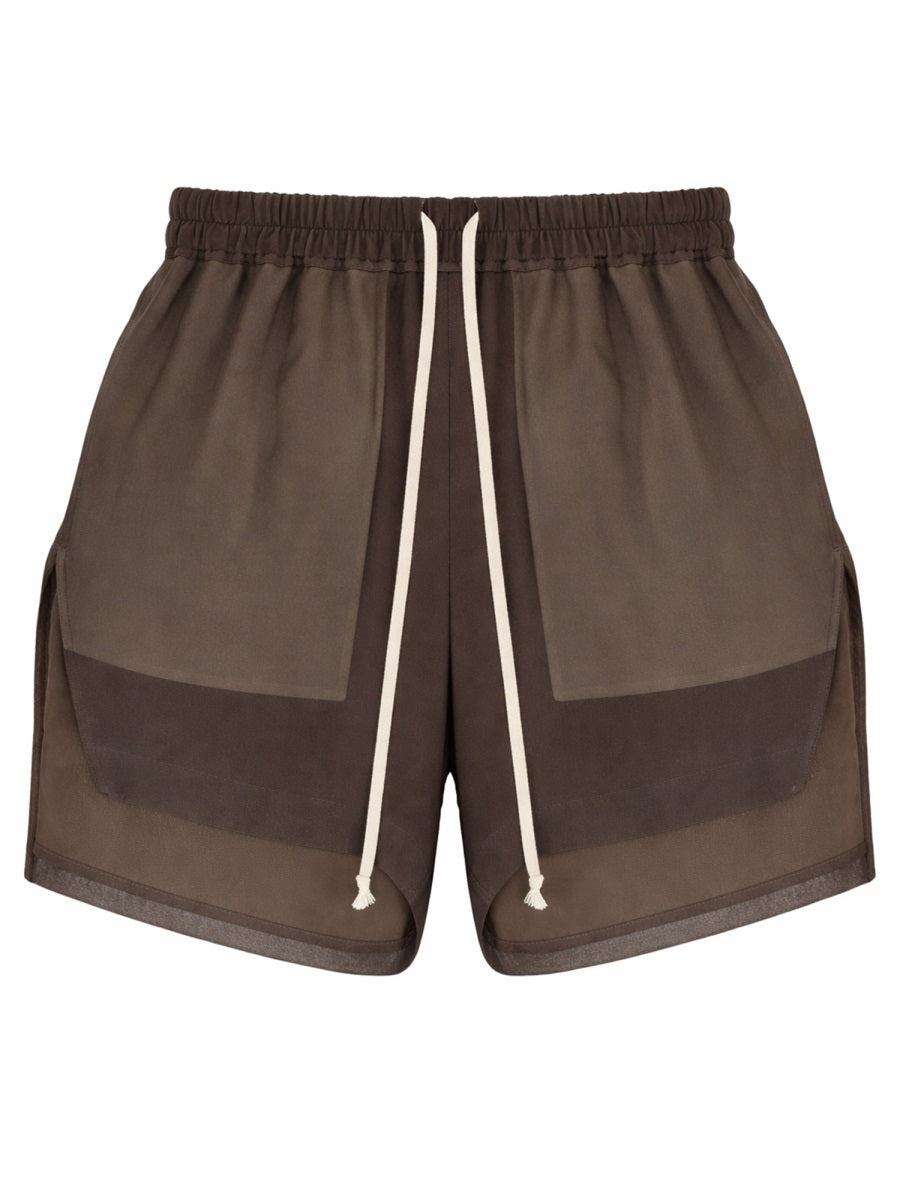 Shorts Brown Silk