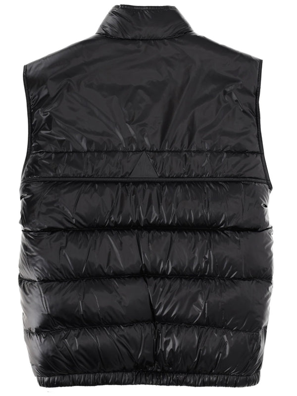 Padded Jacket Black Polyamide Waistcoats & Gilets