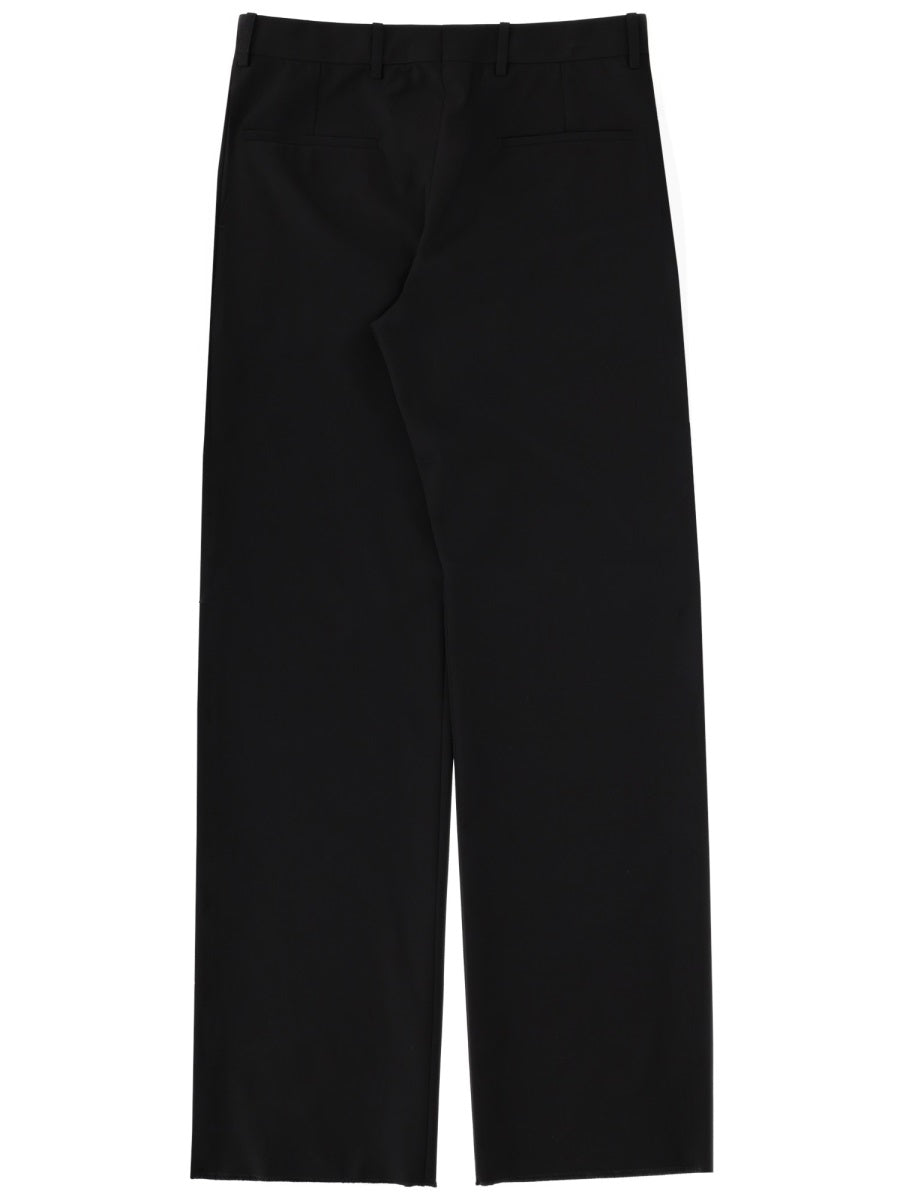 Tailored Trousers Wool And Silk Black