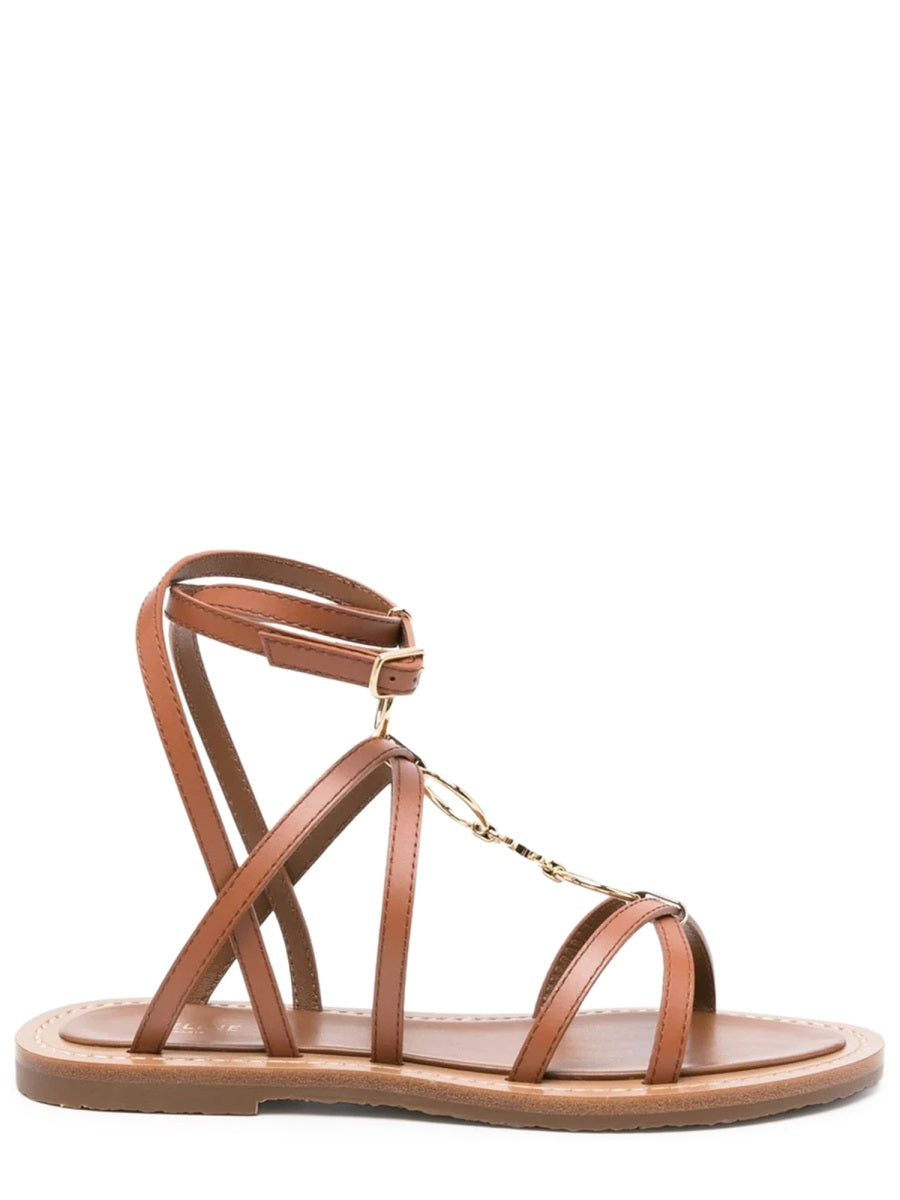 Sandals Olympia Brown Calf Leather