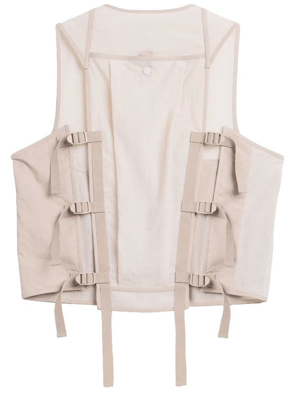 Waistcoat Beige Polyamide Waistcoats & Gilets