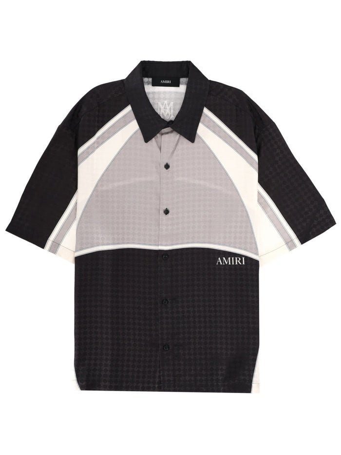 Ma Quad Panel Shirt Black Viscose