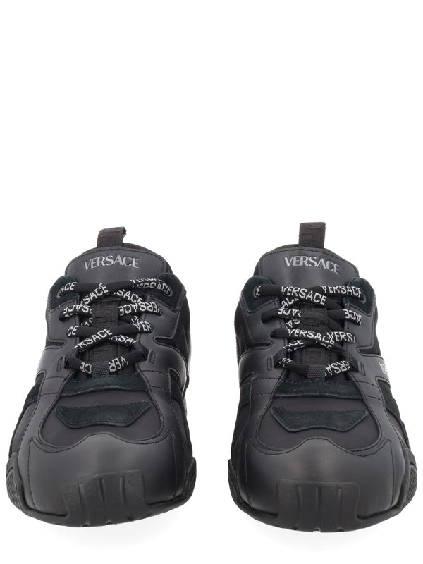 Sneaker Galaxia Black Calf Leather Trainers