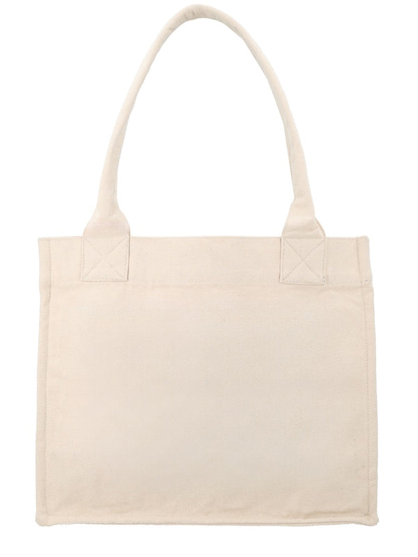 Tote Bag With Print White Recycled Cotton Handbags