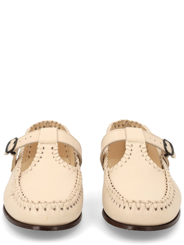 Moccasin Alcover Ivory Leather Loafers