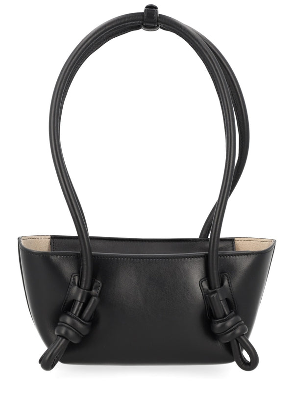 Mini Bag Fleca Black Leather Shoulder