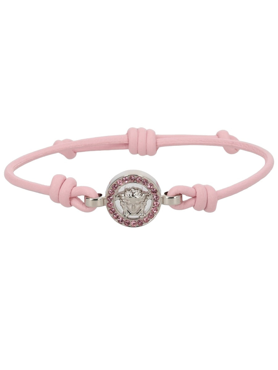 Bracelet Pink Lamb Skin - Brass Bracelets