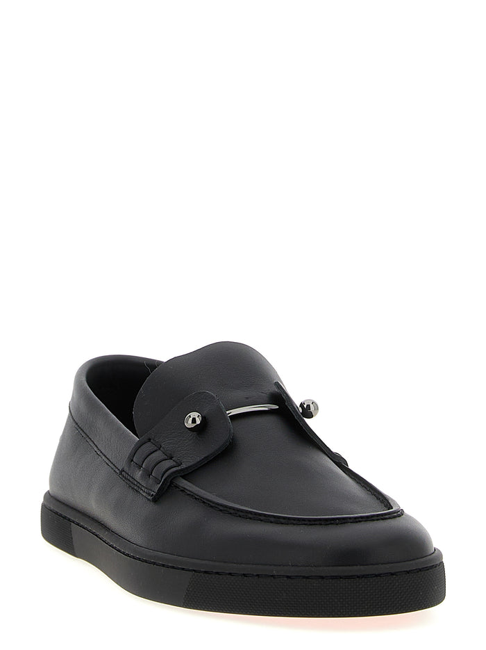 Chambeliboat Loafers Black Calfskin Leather (bos Taurus)