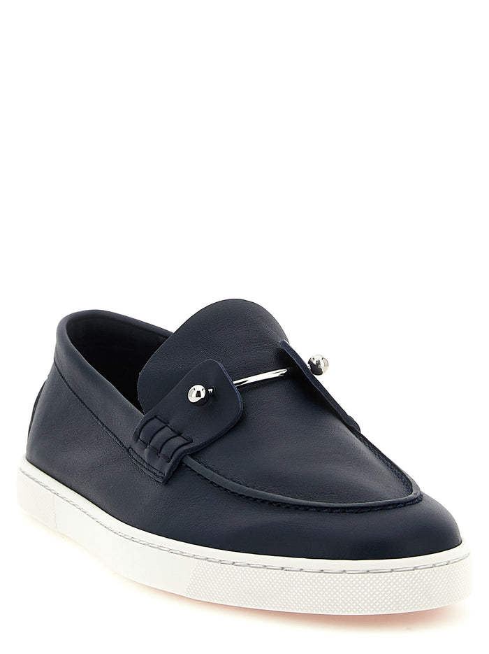 Chambeliboat loafers Blue Calfskin Leather (bos Taurus)