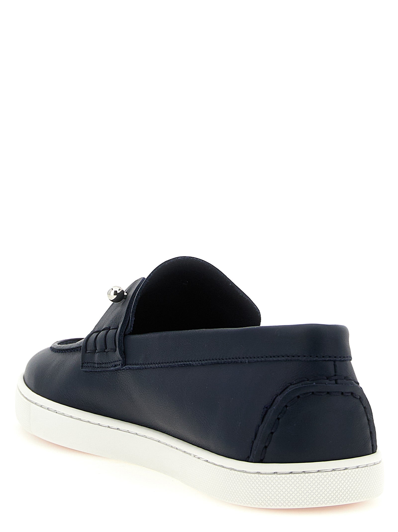 Chambeliboat loafers Blue Calfskin Leather (bos Taurus)
