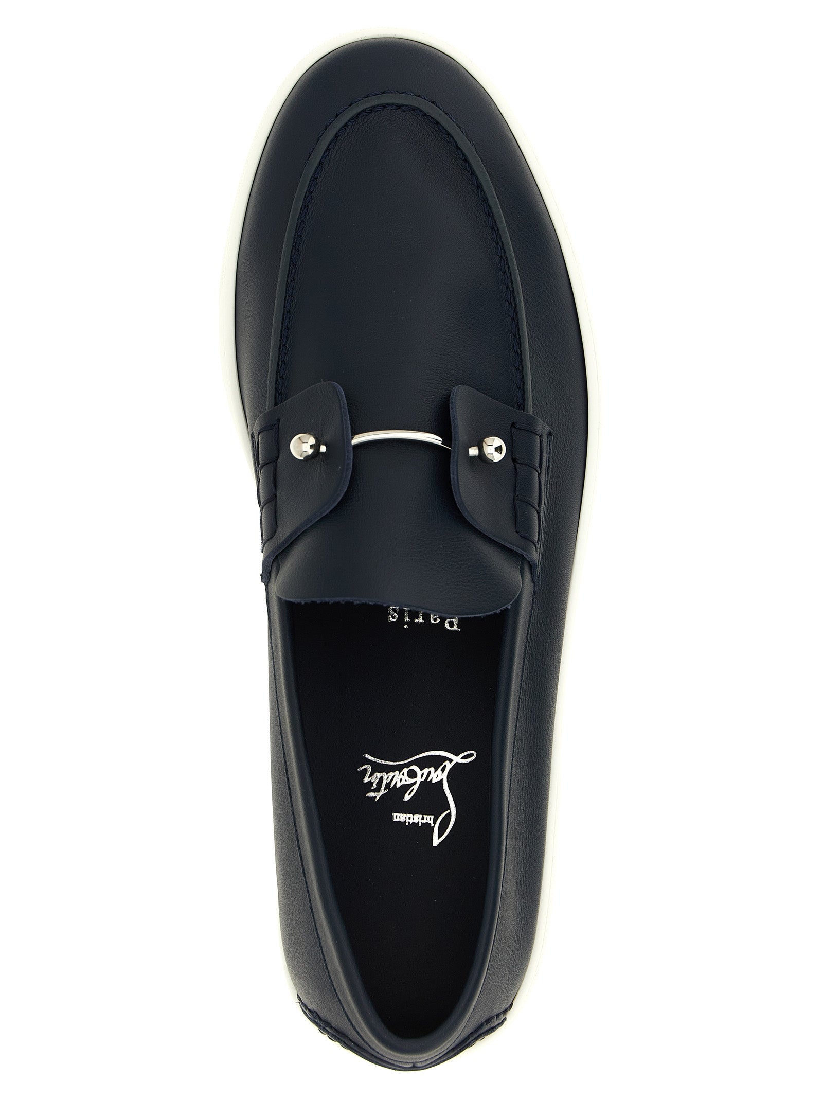 Chambeliboat loafers Blue Calfskin Leather (bos Taurus)