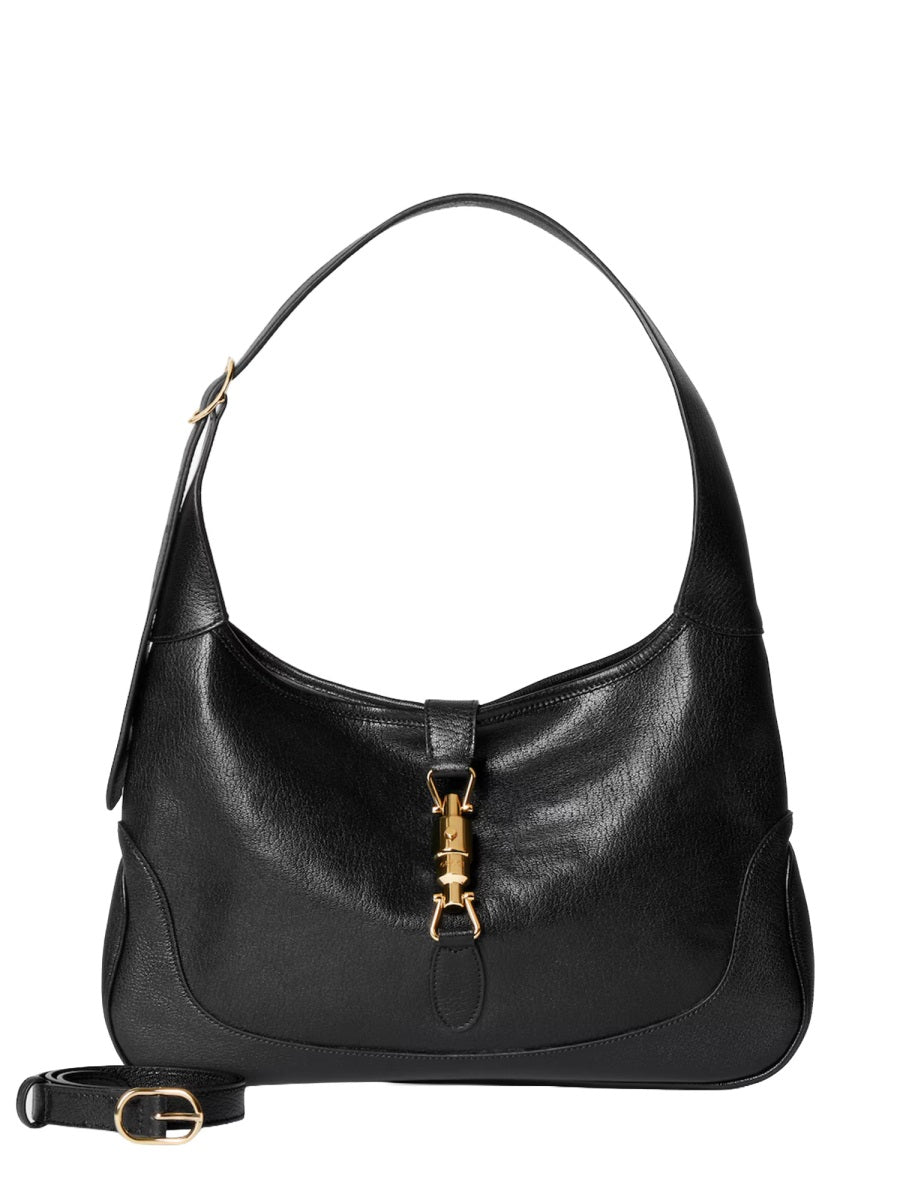 Shoulder Bag Jackie Leather Black Goat