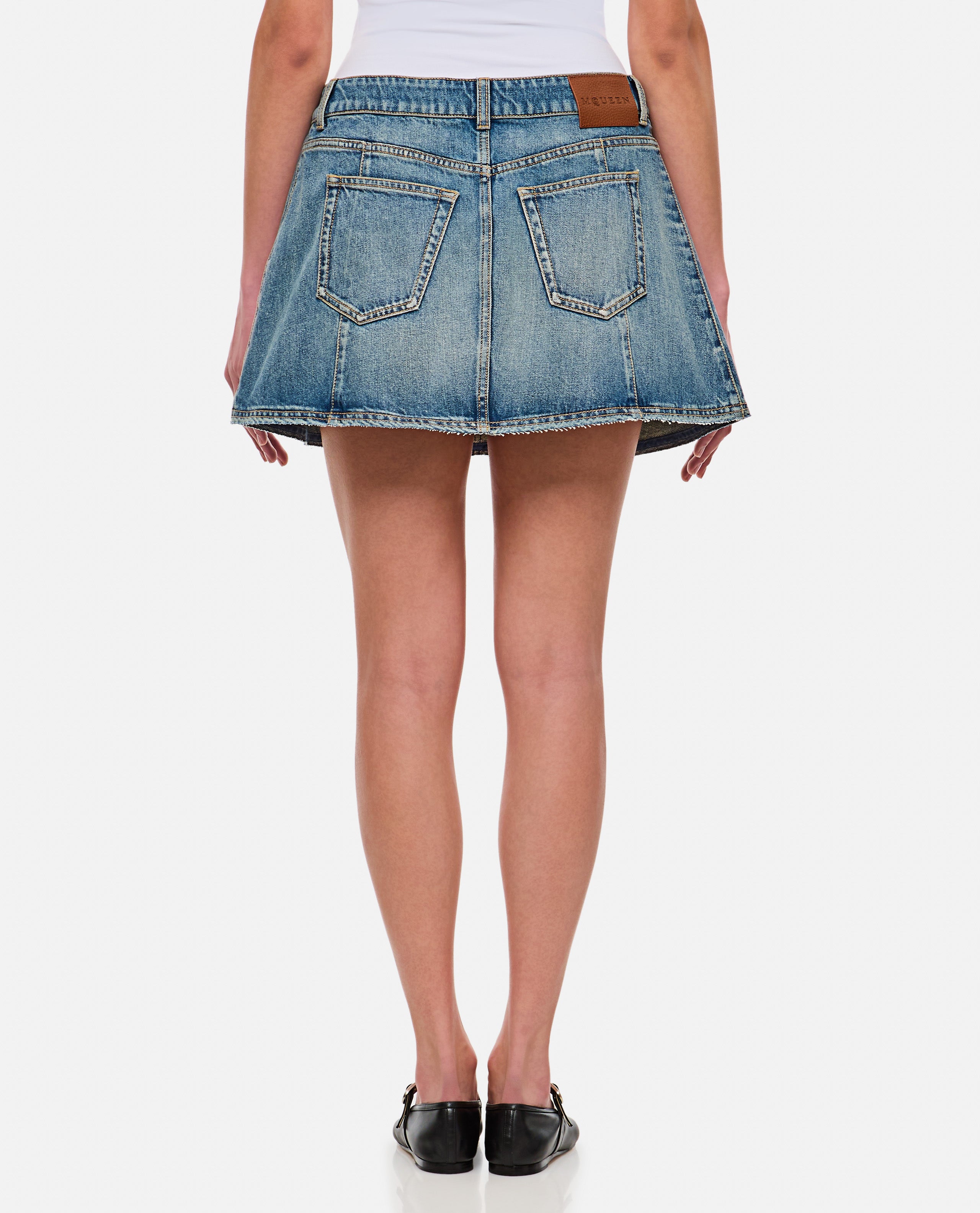 Alexander Mcqueen Skirts Blue