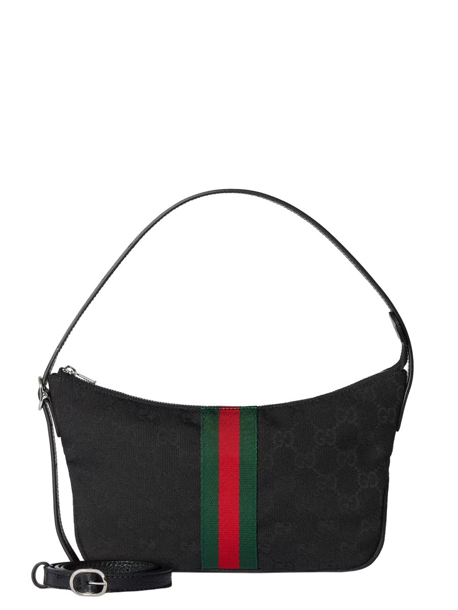 Shoulder Bag Bezel Black Polyester