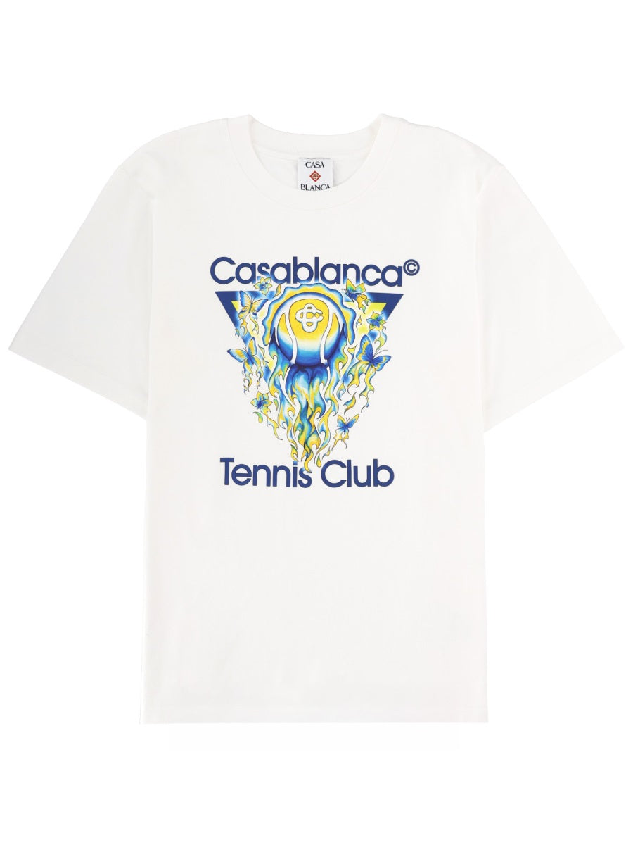 T-Shirt With Print White Organic Cotton T-shirts