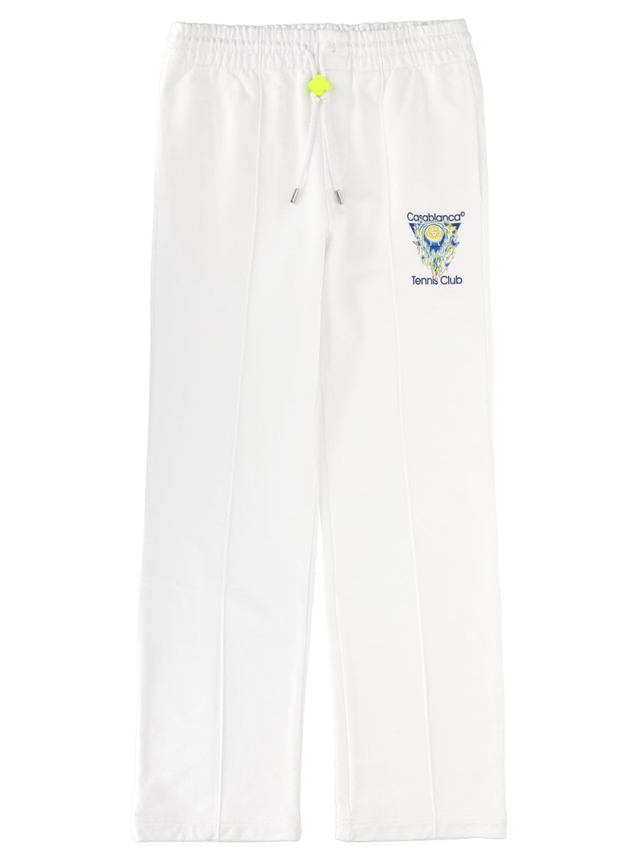 Jogger Pants White Organic Cotton Trousers