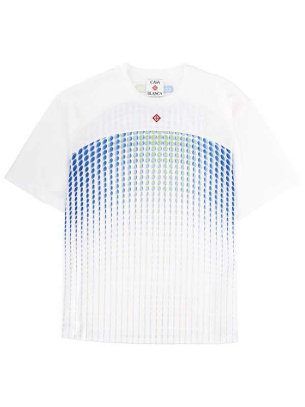T-Shirt With Print White Polyester T-shirts