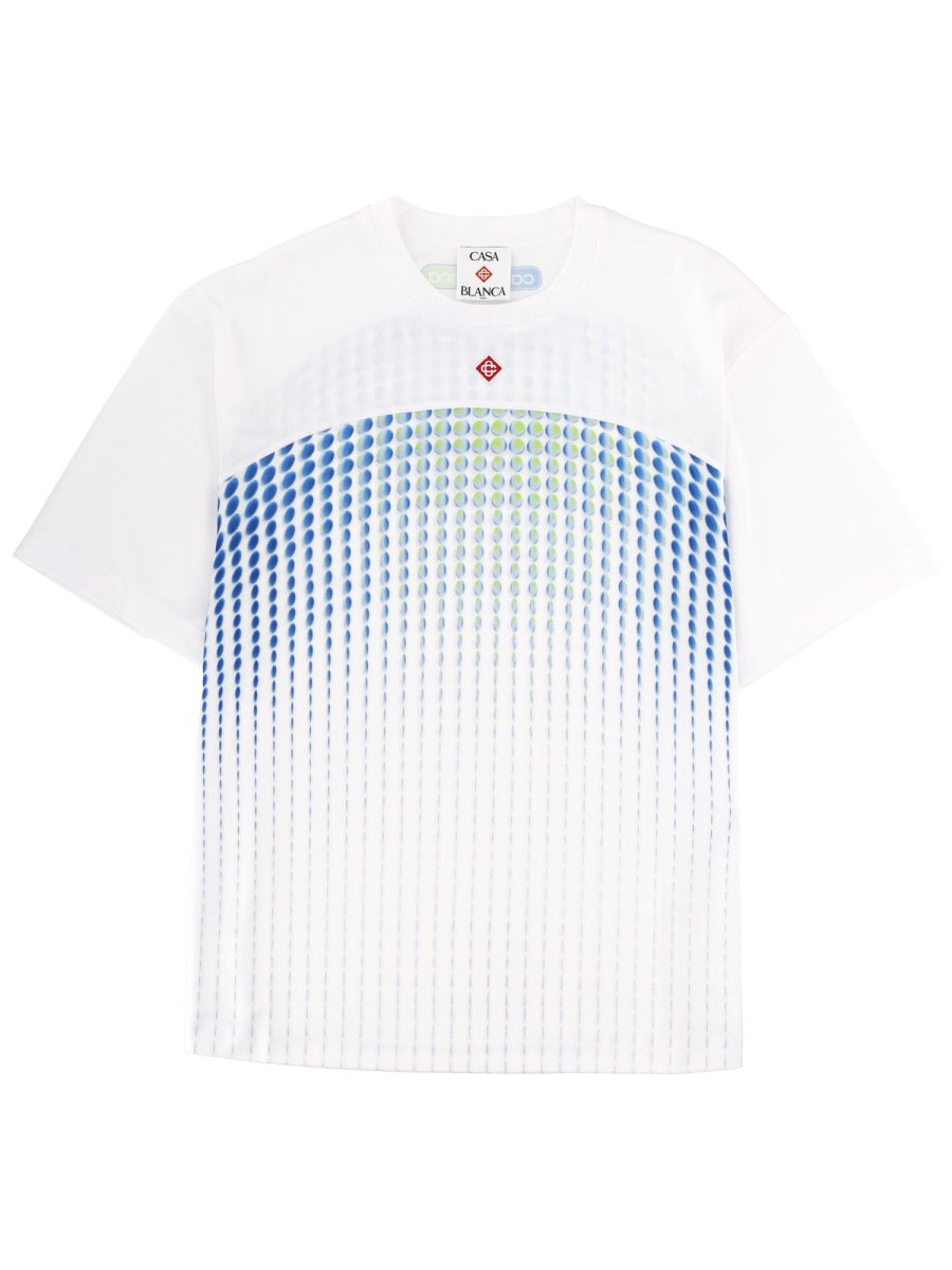 T-Shirt With Print White Polyester T-shirts