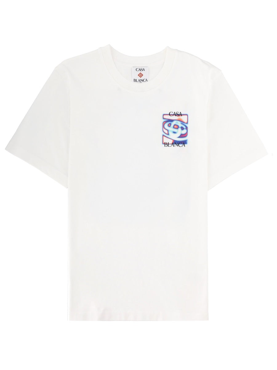 T-Shirt With Print White Organic Cotton T-shirts