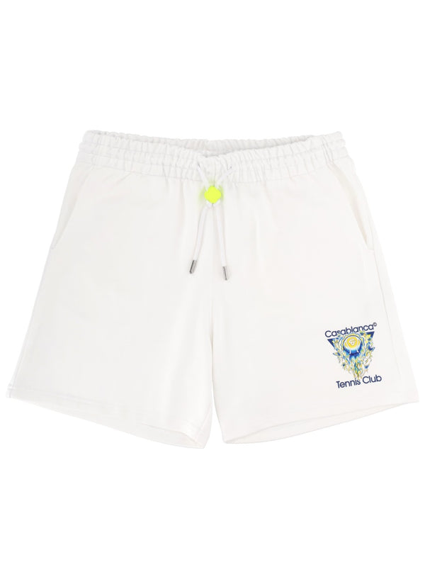 Shorts With Logo White Organic Cotton