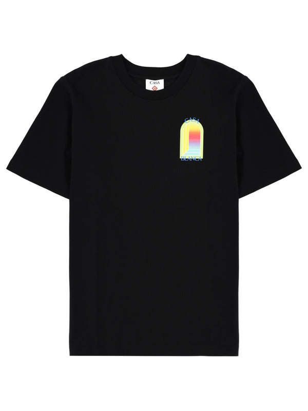 T-Shirt With Print Black Organic Cotton T-shirts