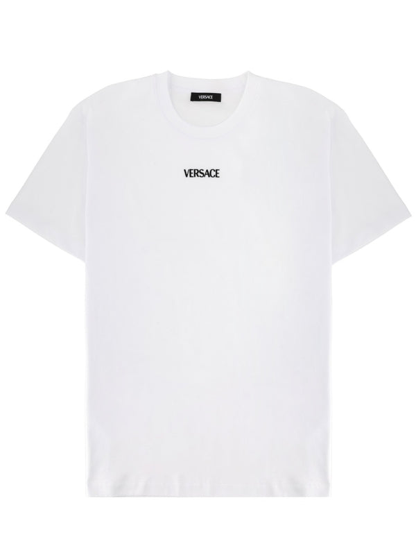 T-Shirt With Logo White Cotton T-shirts