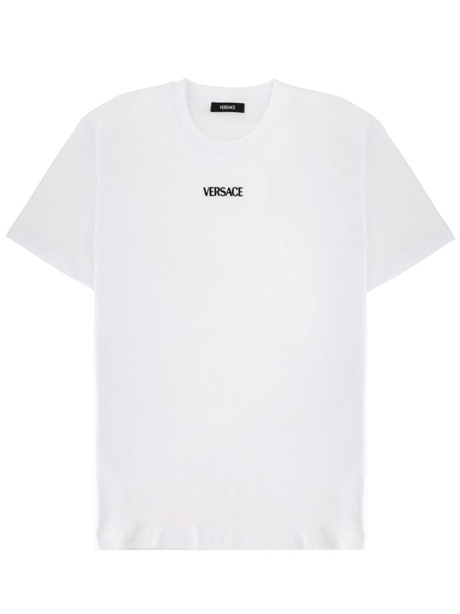 T-Shirt With Logo White Cotton T-shirts