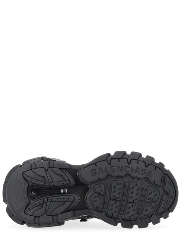 Sneakers Track Trail Laces Black Polyurethane Trainers
