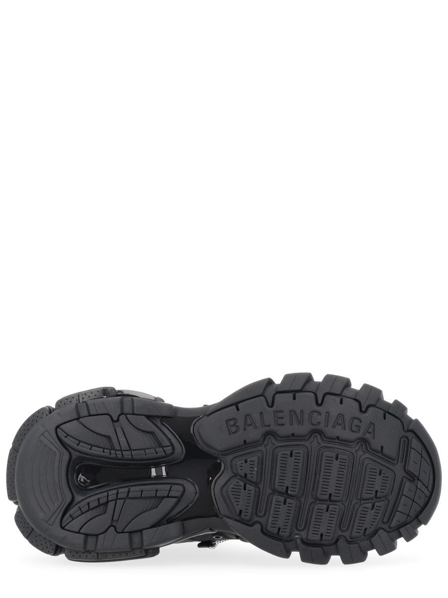 Sneakers Track Trail Laces Black Polyurethane Trainers