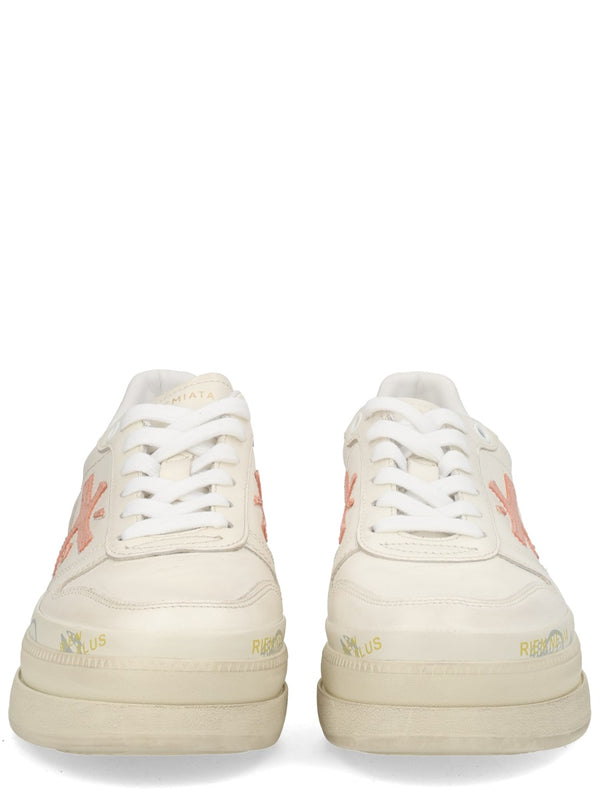 Sneaker Micol White Calf Leather Trainers