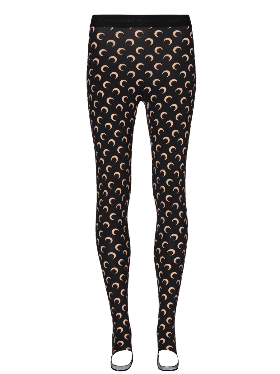 Leggings Black Polyamide Elastane Trousers