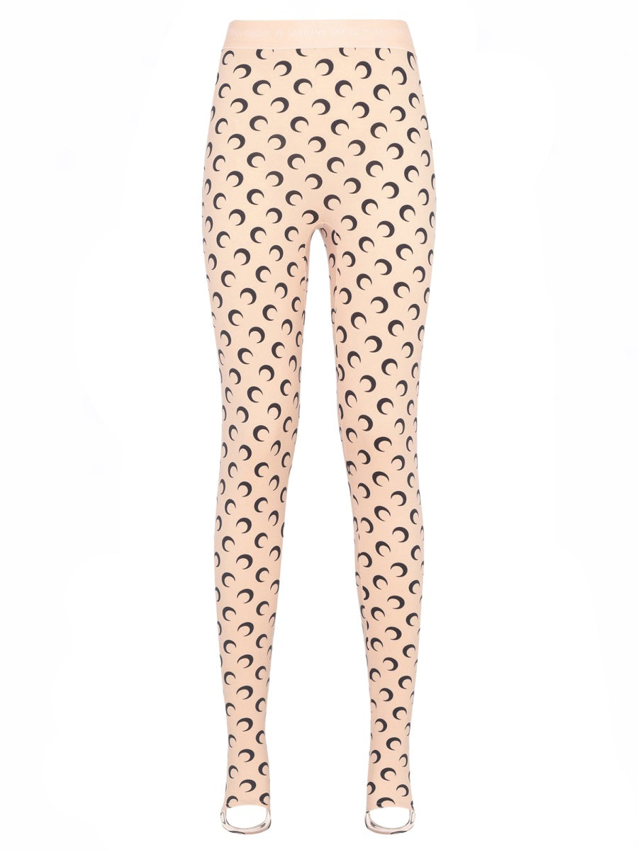 Leggings Nude Polyamide Elastane Trousers