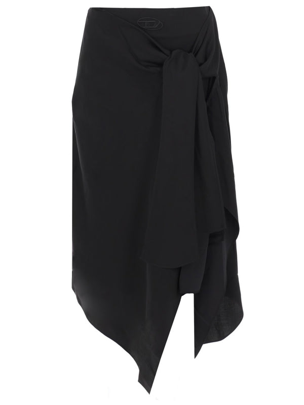 Midi Skirt Black Cupro Cly