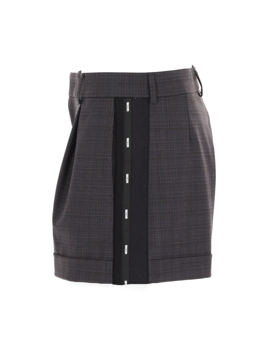 Shorts With Logo Ribbon Grey