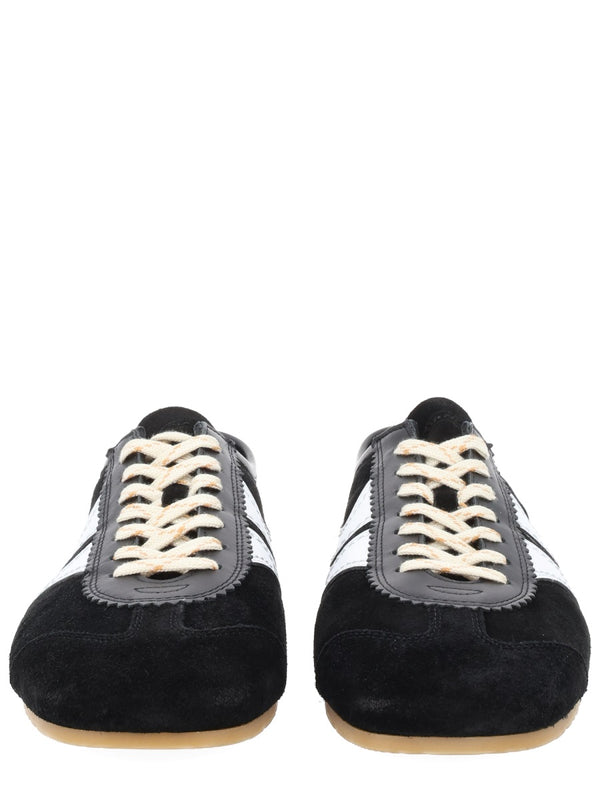 Suede Sneaker Black Leather Trainers