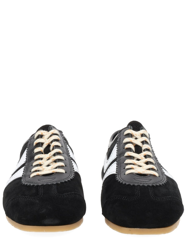Sneakers Black Leather Trainers