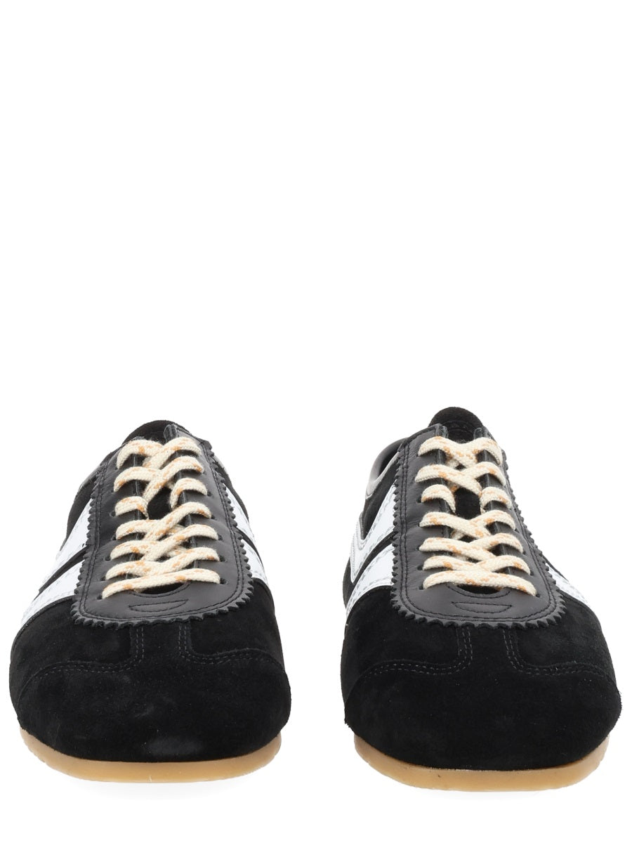 Sneakers Black Leather Trainers