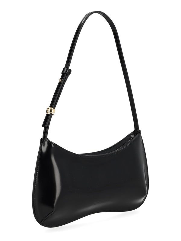 Shoulder Bag Bisou Black Calf Leather