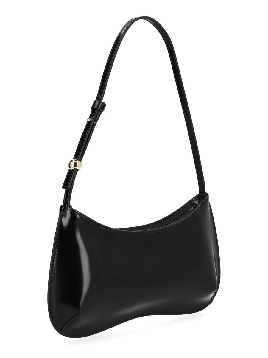 Shoulder Bag Bisou Black Calf Leather