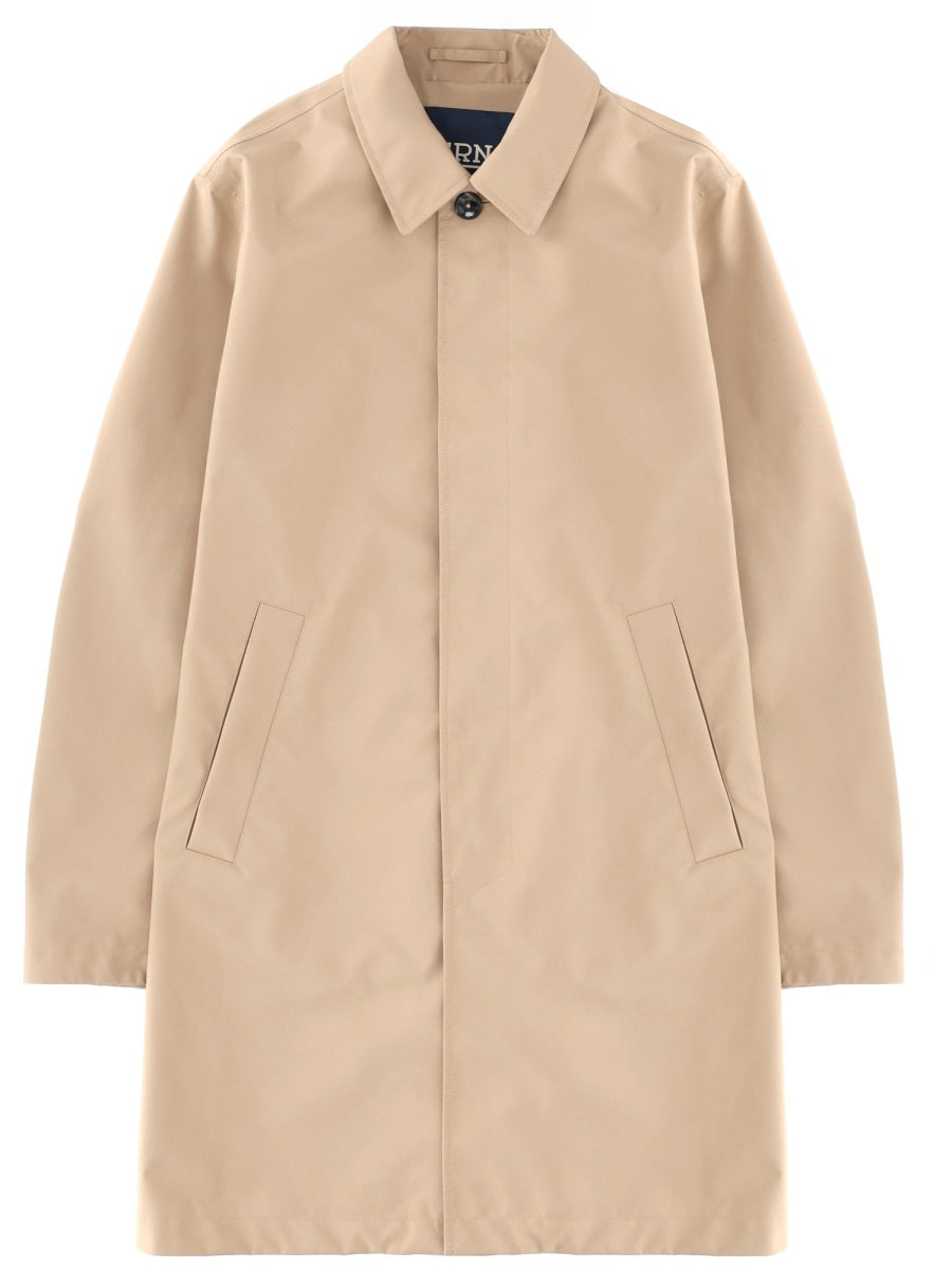 Trench Coat Beige Polyester & Raincoats