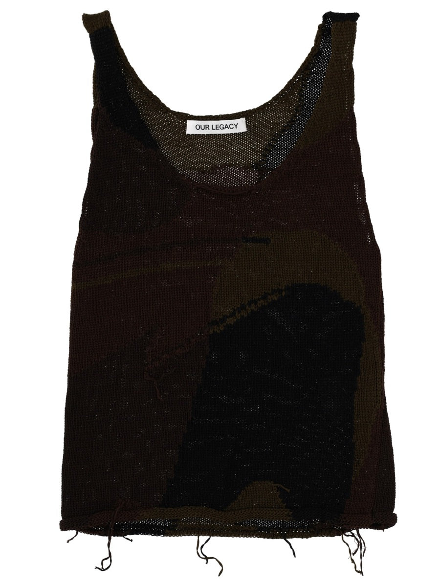 Top Solo Brown Mercerised Organic Cotton Tops