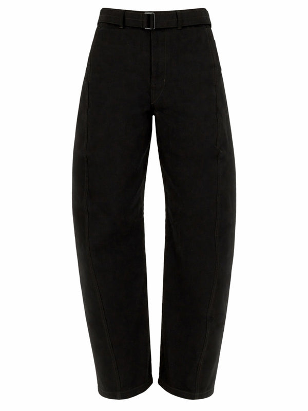 Twisted Trousers Black Cotton