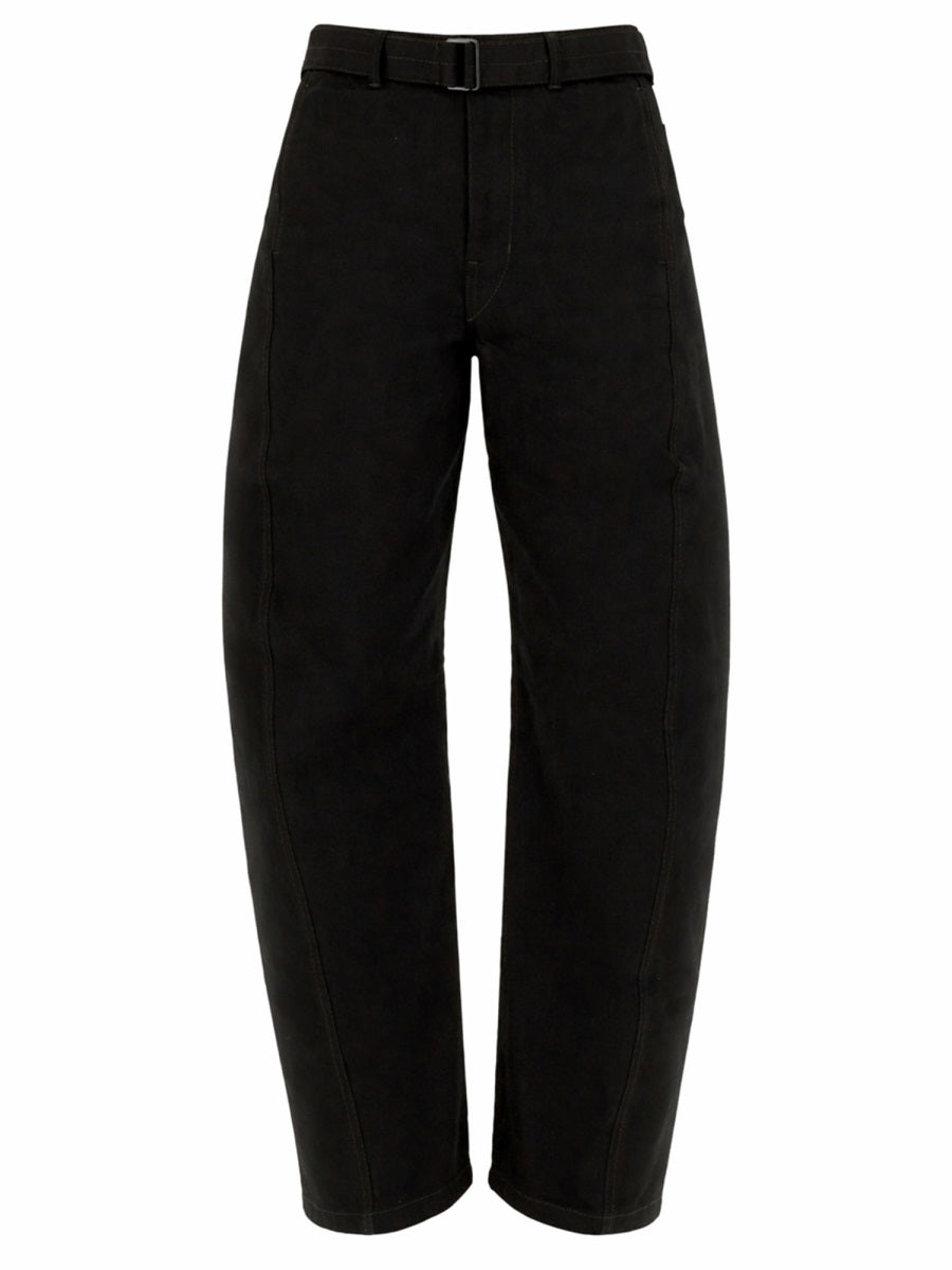 Twisted Trousers Black Cotton
