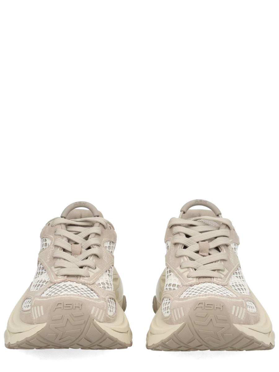 Sneakers Dragon Beige Leather Calf Trainers